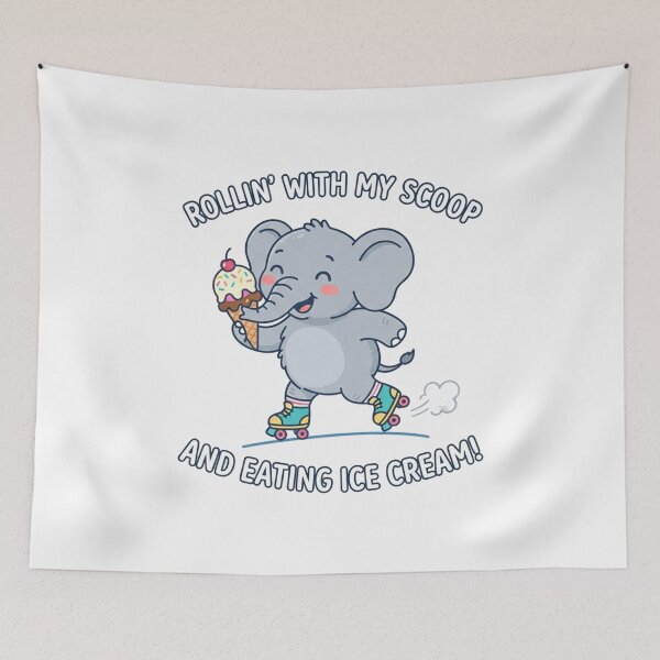Item preview, Rollin With My Scoop Cute Elephant designed and sold by Owcomm.
