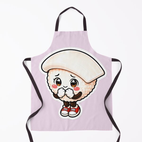 Item preview, Shy Squid Sushi Mascot Sticker designed and sold by OddGarage.