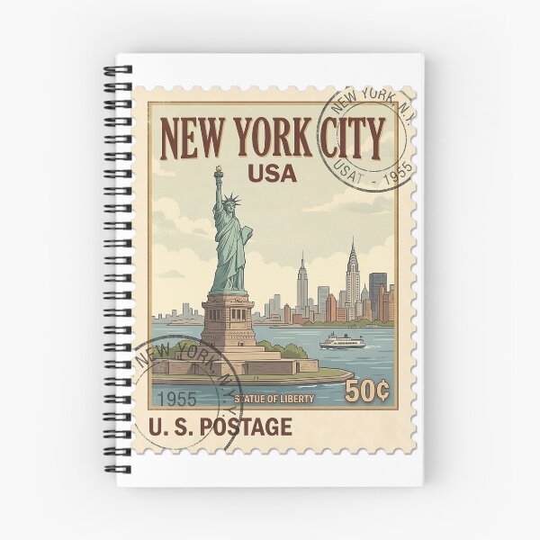 Item preview, Vintage Statue Of Liberty New York Travel Stamp designed and sold by k3rstman1.