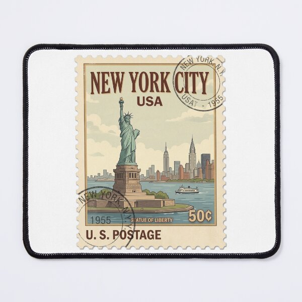 Item preview, Vintage Statue Of Liberty New York Travel Stamp designed and sold by k3rstman1.