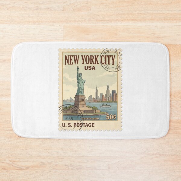 Item preview, Vintage Statue Of Liberty New York Travel Stamp designed and sold by k3rstman1.