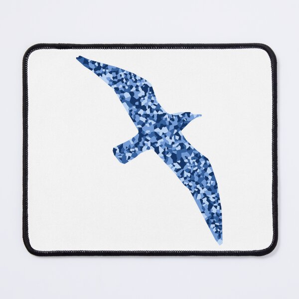 Item preview, Blue Mosaic Seagull Silhouette Art designed and sold by DymondDesigns.