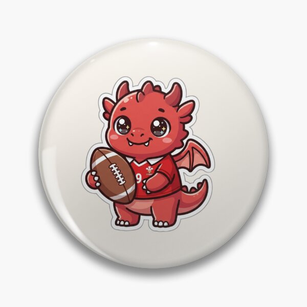 Item preview, Rugby Welsh Dragon – Cute Cymru Sports designed and sold by Cerys-GS.