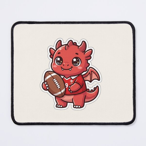 Item preview, Rugby Welsh Dragon – Cute Cymru Sports designed and sold by Cerys-GS.