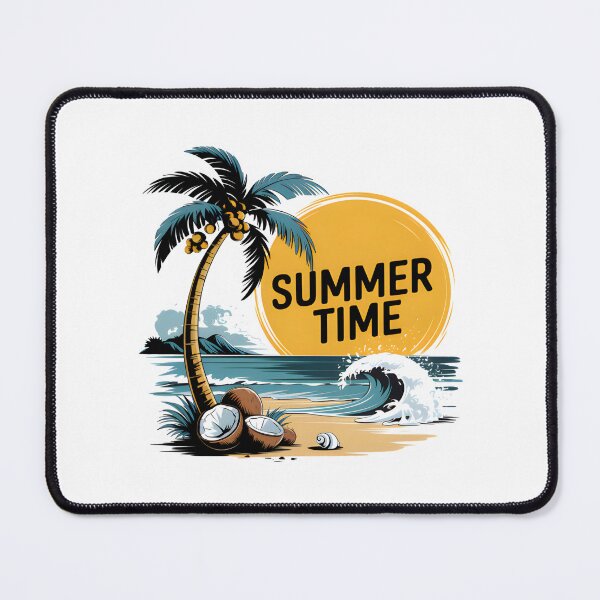 Item preview, Summer Time Tropical Beach | Palm Tree Ocean Waves Vacation Design designed and sold by Awarrie.