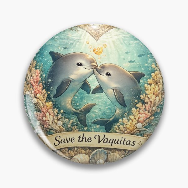 Item preview, A Gentle Goodbye We Must Prevent | Save the Vaquitas | Endangered Marine Life Awareness designed and sold by MysticForge Studio.