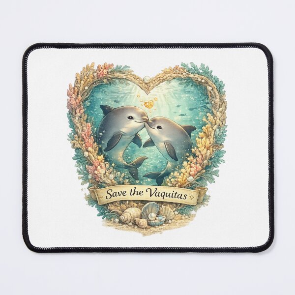 Item preview, A Gentle Goodbye We Must Prevent | Save the Vaquitas | Endangered Marine Life Awareness designed and sold by MysticForge Studio.