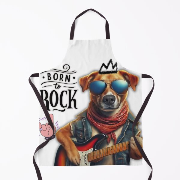 Item preview, Born To Rock Dog Guitarist Graphic designed and sold by Soluna Studio.