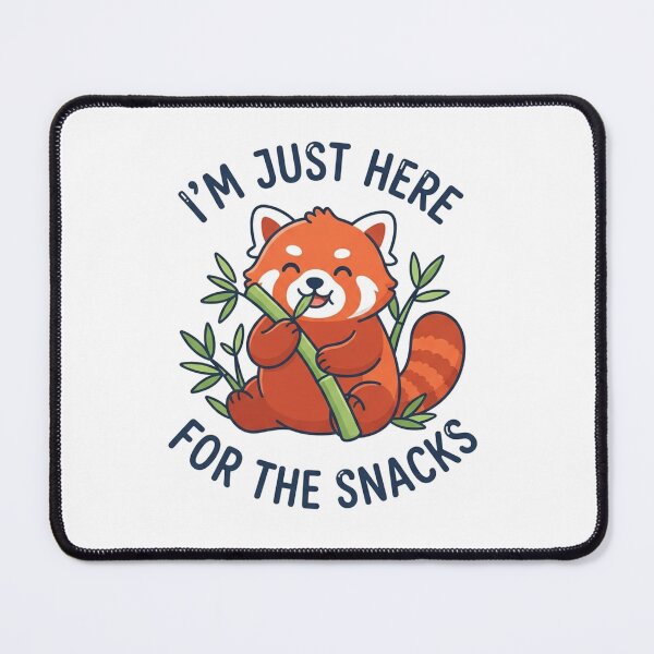 Item preview, Cute Red Panda Eating Bamboo Snacks designed and sold by Owcomm.