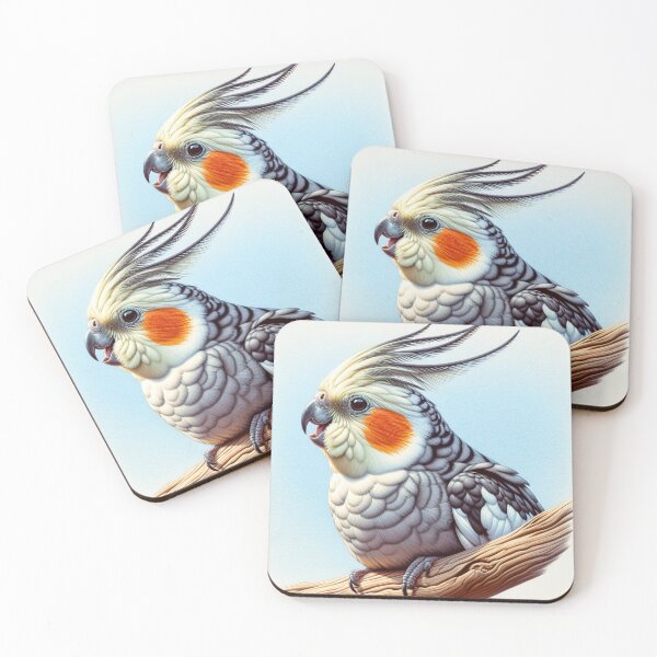 Item preview, Cockatiel on a branch designed and sold by GameCraftedShop.