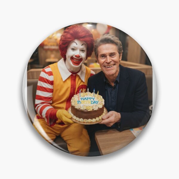 Item preview, Willem dafoe Ronald mcdonald mcdonalds grimace meme memes funny parody christmas birthday  designed and sold by CheeseBlueprint.