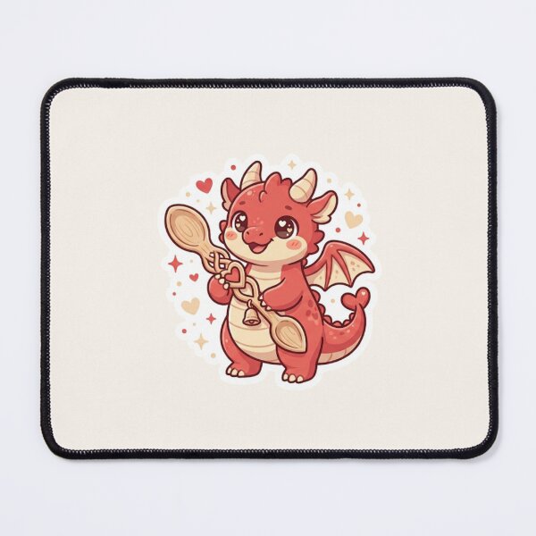 Item preview, Dragon with Welsh Love Spoon – Cute Tradition designed and sold by Cerys-GS.