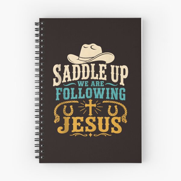 Item preview, Saddle Up We Are Following Jesus Christian Cowboy Western Faith Vintage designed and sold by mari-kayden.