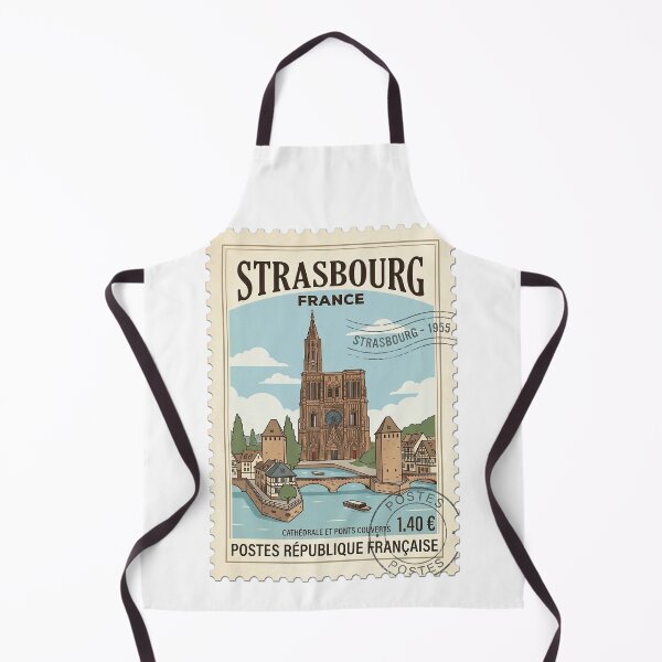Item preview, Vintage Strasbourg France Cathedral Travel Stamp designed and sold by k3rstman1.