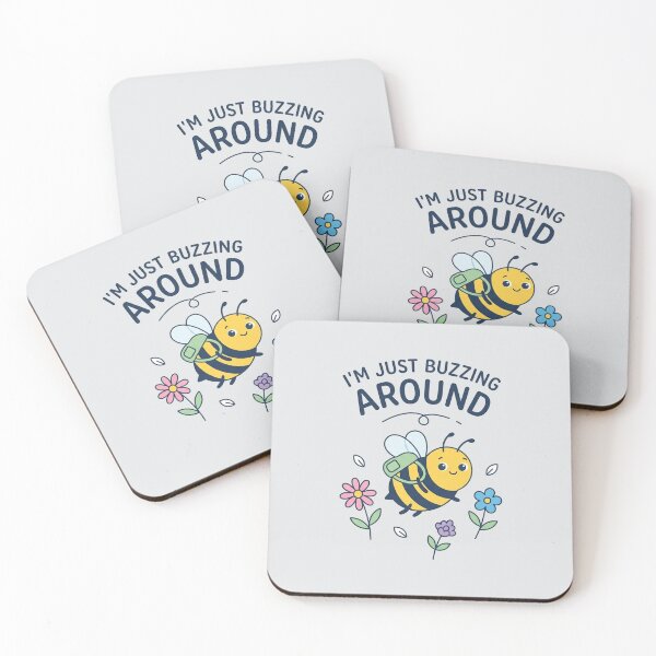 Item preview, Cute Little Bee Buzzing Around Design designed and sold by Owcomm.