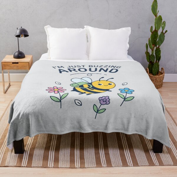 Item preview, Cute Little Bee Buzzing Around Design designed and sold by Owcomm.