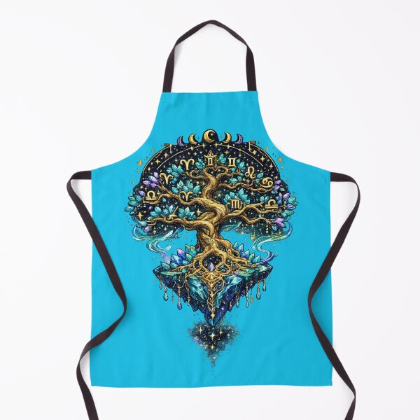 Item preview, Mystical Zodiac Tree of Life | Celestial Astrology Crystal Fantasy Art Sticker T-Shirt designed and sold by irfanshikh.
