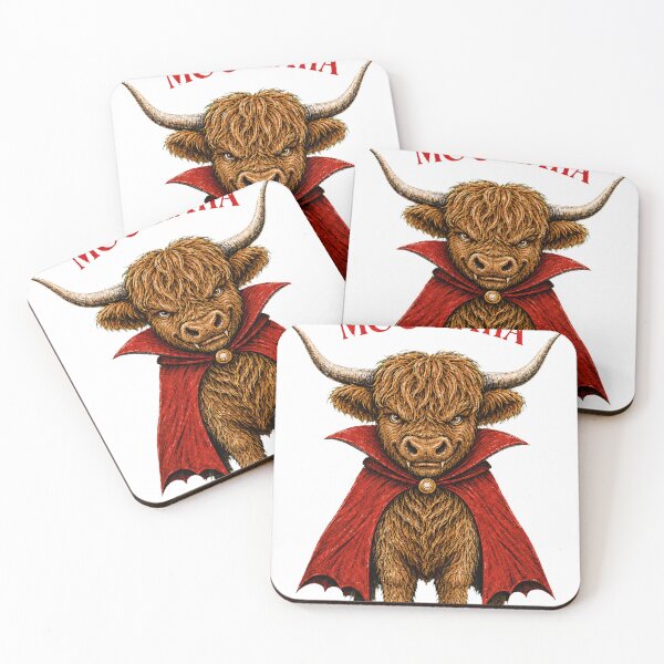 Item preview, Moo-Ha-Ha Highland Cow Vampire designed and sold by KireVeronica.