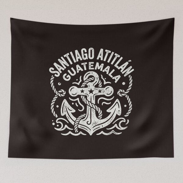 Item preview, Santiago Atitlán Guatemala Nautical Anchor Vintage Travel Graphic designed and sold by mari-kayden.