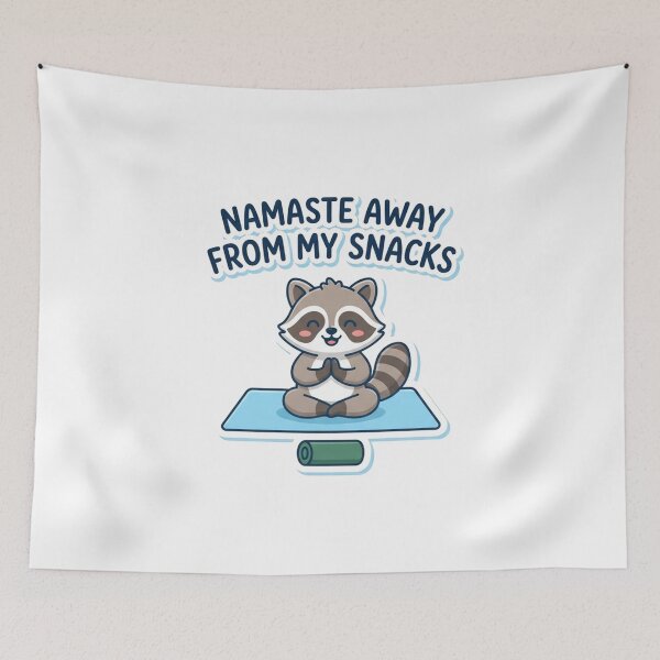 Item preview, Namaste Away From My Snacks Cute Raccoon Yoga designed and sold by Owcomm.