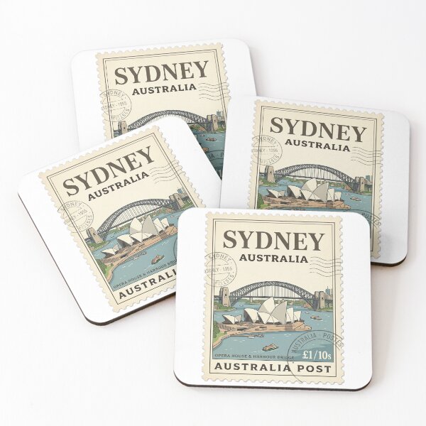 Item preview, Vintage Sydney Australia Travel Stamp Opera House designed and sold by k3rstman1.