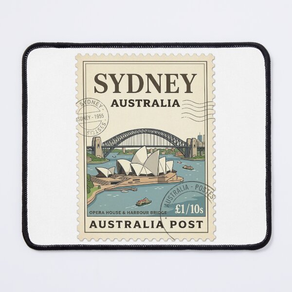 Item preview, Vintage Sydney Australia Travel Stamp Opera House designed and sold by k3rstman1.