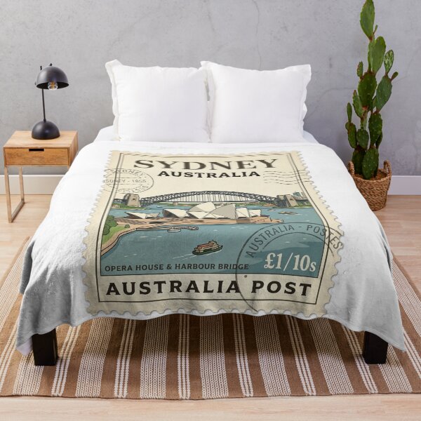 Item preview, Vintage Sydney Australia Travel Stamp Opera House designed and sold by k3rstman1.