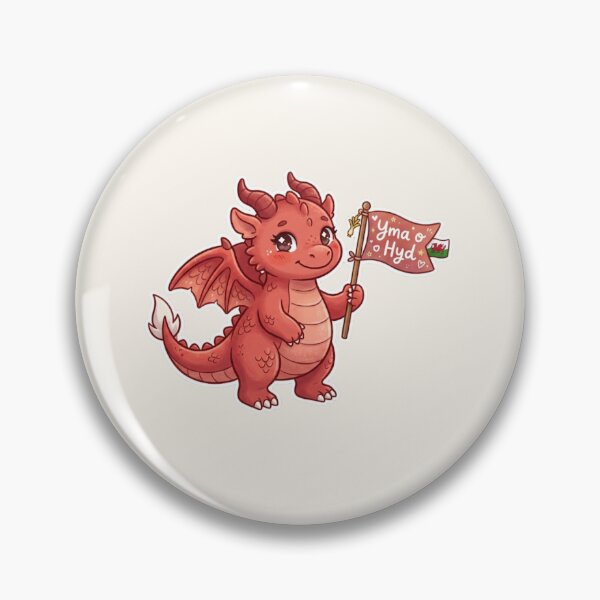 Item preview, Dragon with Yma o Hyd Flag – Welsh Pride designed and sold by Cerys-GS.