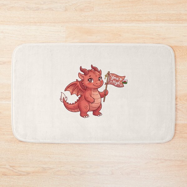 Item preview, Dragon with Yma o Hyd Flag – Welsh Pride designed and sold by Cerys-GS.