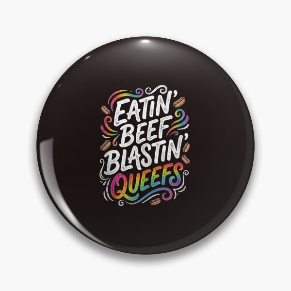 Item preview, Eatin Beef Blastin Queefs Funny BBQ Meme Vintage Typography Graphic designed and sold by mari-kayden.