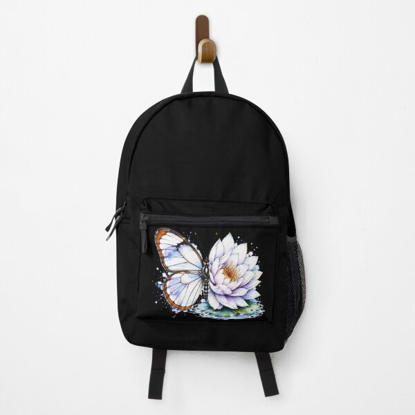 Item preview, Water Lily Butterfly Watercolor Illustration designed and sold by ColorSplash123.