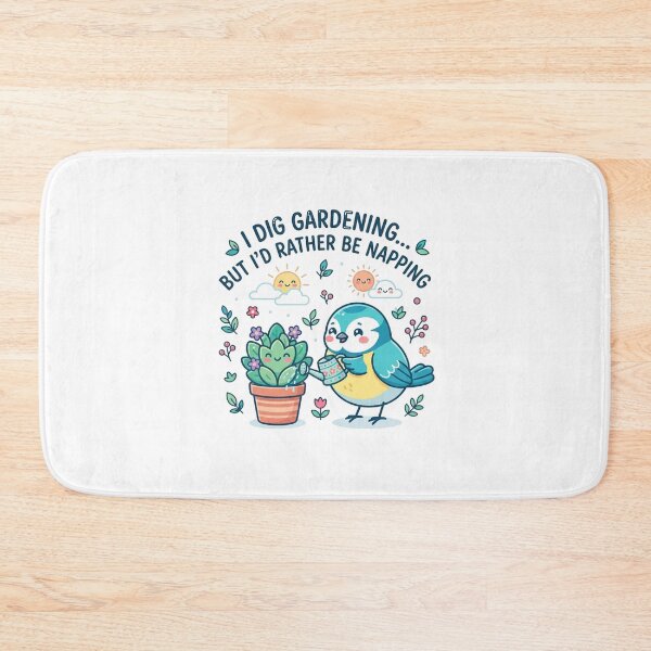Item preview, Cute Gardening Bird Napping Plant Lover designed and sold by Owcomm.