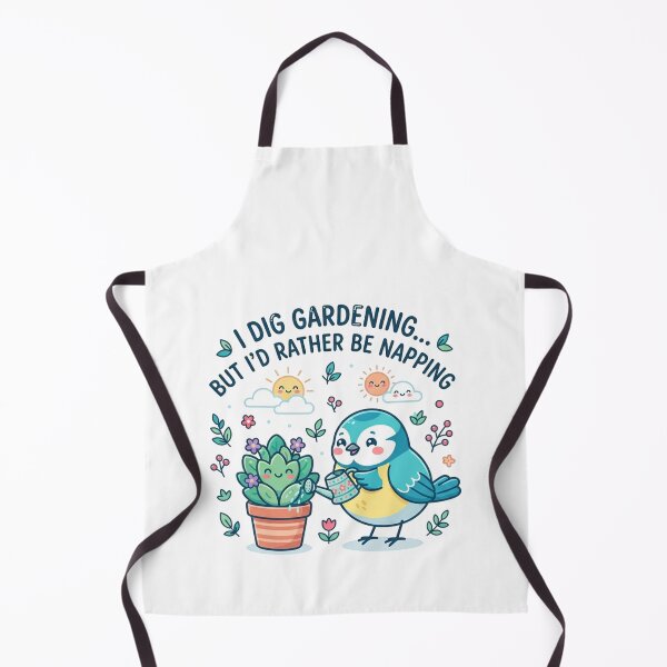Item preview, Cute Gardening Bird Napping Plant Lover designed and sold by Owcomm.