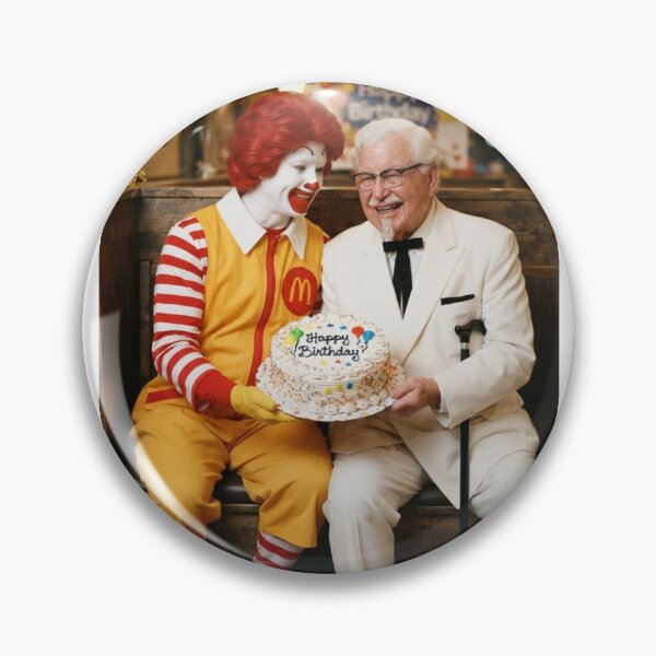 Item preview, Colonel sanders Ronald mcdonald mcdonalds grimace meme memes funny parody christmas birthday  designed and sold by CheeseBlueprint.