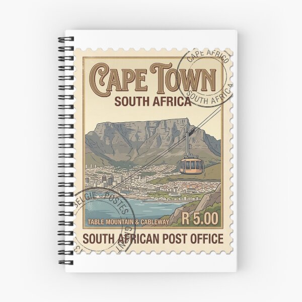 Item preview, Vintage Table Mountain Cape Town Travel Stamp designed and sold by k3rstman1.