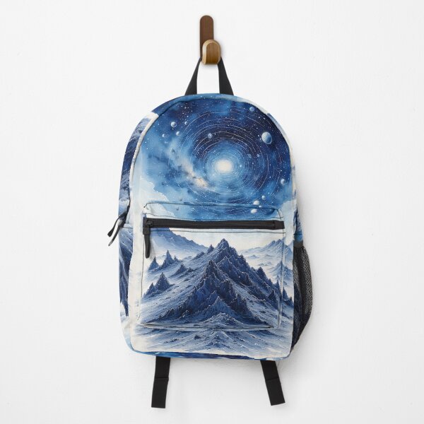 Item preview, A cosmos awakens above frosty peaks. designed and sold by Mianku | Für das Leben.