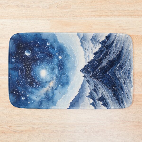 Item preview, A cosmos awakens above frosty peaks. designed and sold by Mianku | Für das Leben.