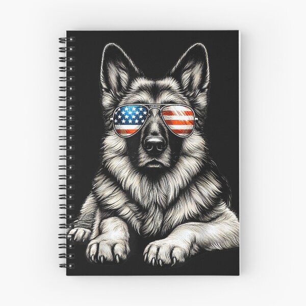 Item preview, German Shepherd American Flag Sunglasses Patriotic T-Shirt designed and sold by AidanMacdougall.