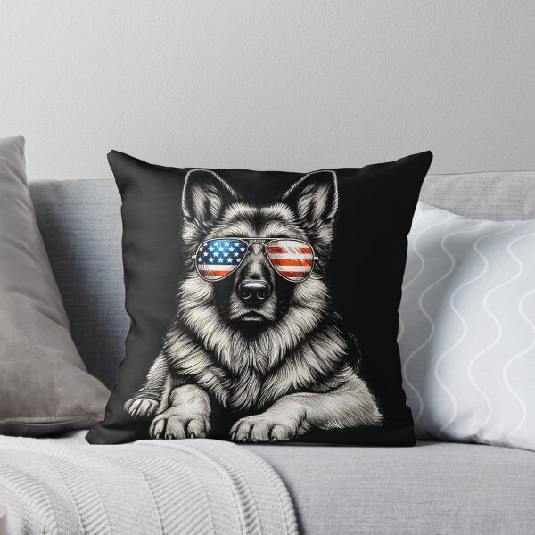 Item preview, German Shepherd American Flag Sunglasses Patriotic T-Shirt designed and sold by AidanMacdougall.