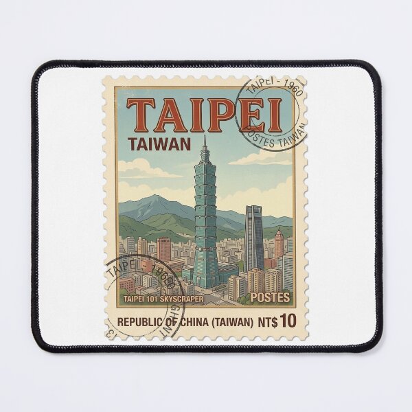 Item preview, Vintage Taipei 101 Skyscraper Taiwan Travel Stamp designed and sold by k3rstman1.
