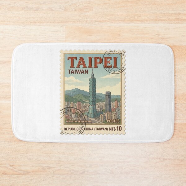 Item preview, Vintage Taipei 101 Skyscraper Taiwan Travel Stamp designed and sold by k3rstman1.