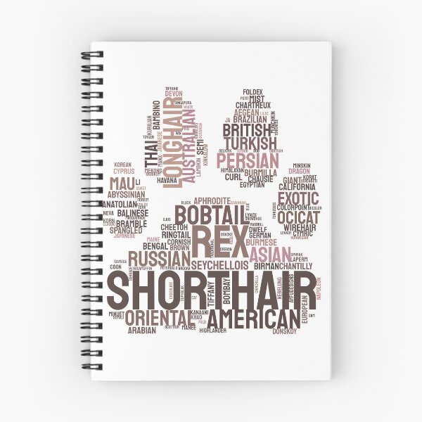 Item preview, Cat Paw Breeds Typography Silhouette Design designed and sold by AyfuDesigns.
