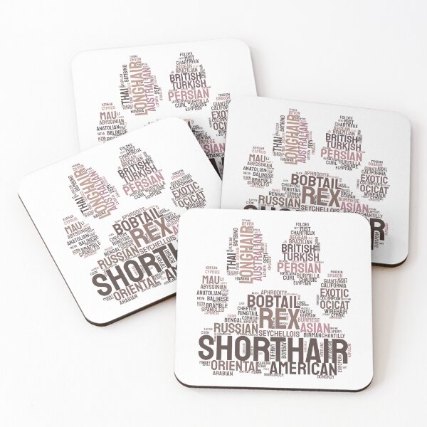 Item preview, Cat Paw Breeds Typography Silhouette Design designed and sold by AyfuDesigns.