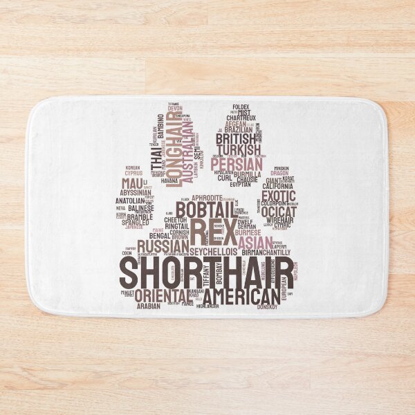 Item preview, Cat Paw Breeds Typography Silhouette Design designed and sold by AyfuDesigns.