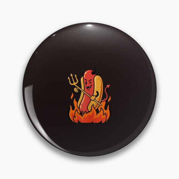 Item preview, Funny Devil Hot Dog Halloween Cute Spicy Food Vintage Graphic designed and sold by mari-kayden.