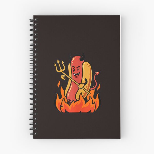 Item preview, Funny Devil Hot Dog Halloween Cute Spicy Food Vintage Graphic designed and sold by mari-kayden.