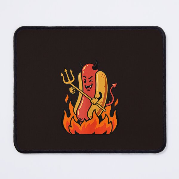 Item preview, Funny Devil Hot Dog Halloween Cute Spicy Food Vintage Graphic designed and sold by mari-kayden.