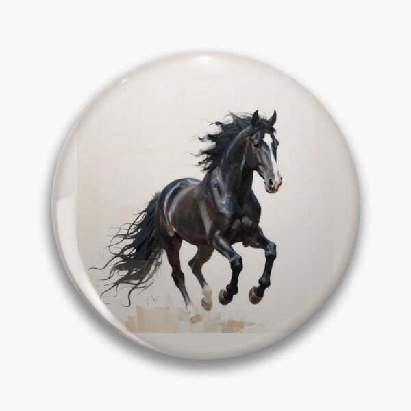 Item preview, Elegant Galloping Horses - Black horse 2 designed and sold by Lucia Amaris Art.