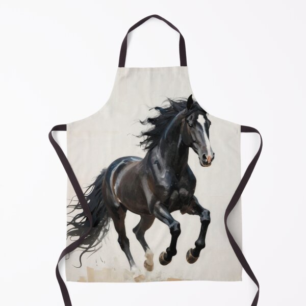 Item preview, Elegant Galloping Horses - Black horse 2 designed and sold by Lucia Amaris Art.