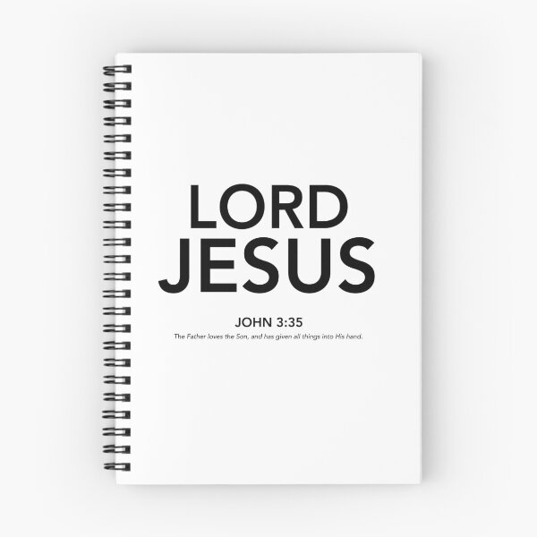 Item preview, English - Lord Jesus John 3:35 Black Text designed and sold by Believe-Jesus.
